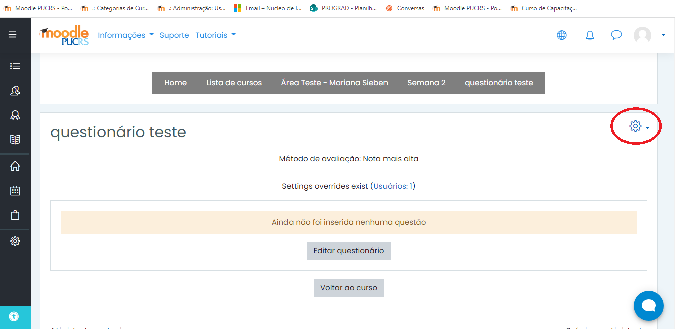 Moodle Grupos - Apoio à Organização de Grupos